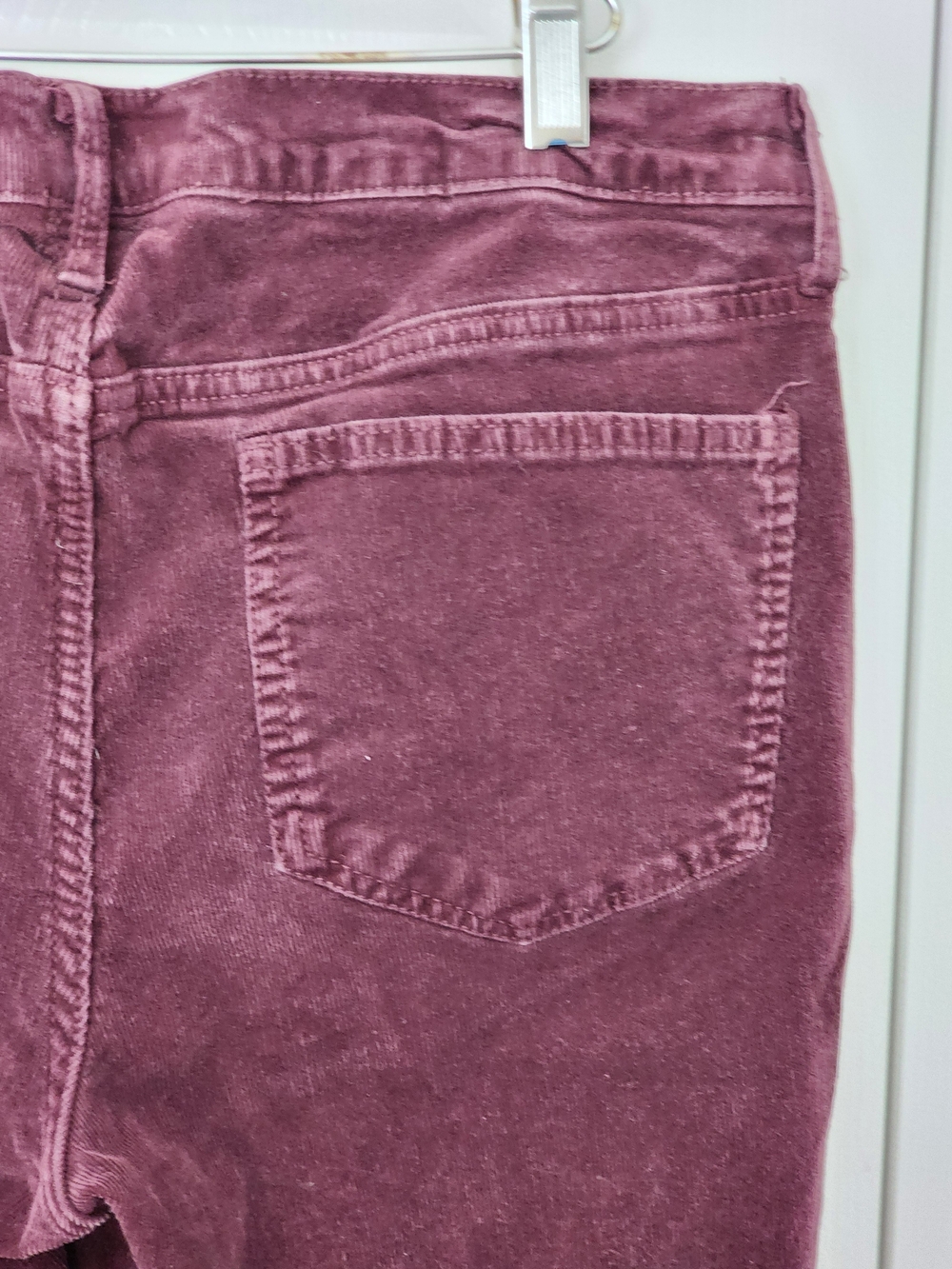 Old Navy Maroon Corduroy Boot Cut Pants 12 LONG - Picture 8 of 13
